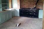 Kitchen installed with double aga with summer module